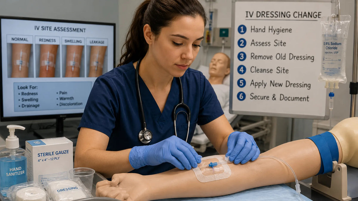 IV Dressing Change Skills Lab Guide - Pristine Medical