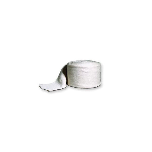 A white bandage roll partially unwinding on a plain white background.