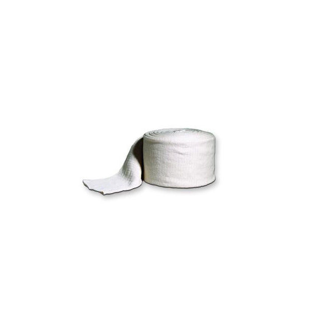 A white bandage roll partially unwinding on a plain white background.