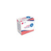 A box of Dynarex dressing retention sheets sits on a white background. The box is primarily white with pink and blue accents. It contains one 3" x 11 yd roll.