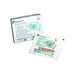Tegaderm I.V. transparent film dressings are shown in their packaging. One is in a box, the other is individually packaged. Both show a curved, adhesive dressing, suitable for intravenous sites. Product number 1655 is displayed.