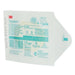A 3M Tegaderm transparent dressing package sits on a surface. The package displays product information, including size (1½ in x 1½ in; 4.4 cm x 4.4 cm) and product code (1622W).