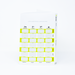 A weekly pill organizer displays daily compartments for bedtime, supper, lunch, and breakfast medications. It's a white card with green dividers and space to write. Start date is to be filled in.