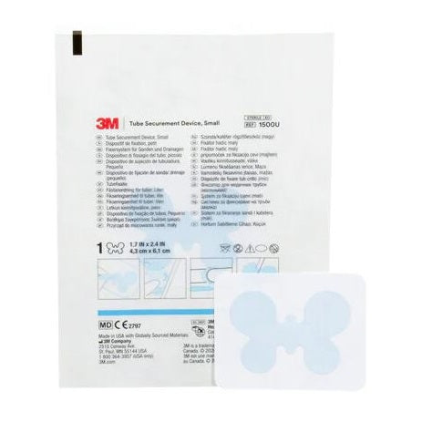 A sealed package of 3M™ Steri-Drape™ drapes sits beside a smaller, partially visible drape. The package shows product information and instructions.