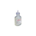 A small bottle of Sterile 0.9% Sodium Chloride sits on a white background. The bottle has a small dispensing tip.