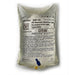 A 500 mL intravenous bag of 5% dextrose solution hangs, ready for administration, in a sterile environment. The label indicates a “D5W” solution, with expiration date of May 15.