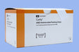 A box of Curity AMD Antimicrobial Packing Strips sits on a light blue surface. The box contains 10 strips and is labeled with product information, including active ingredient (0.2% Polyhexamethylene Biguanide HCI (PHMB)) and its antimicrobial properties (kills bacteria like Staph & MRSA).