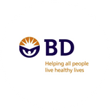 A logo, consisting of a stylized sun and the letters “BD,” displays on a white circular background. The text "Helping all people live healthy lives" is underneath.