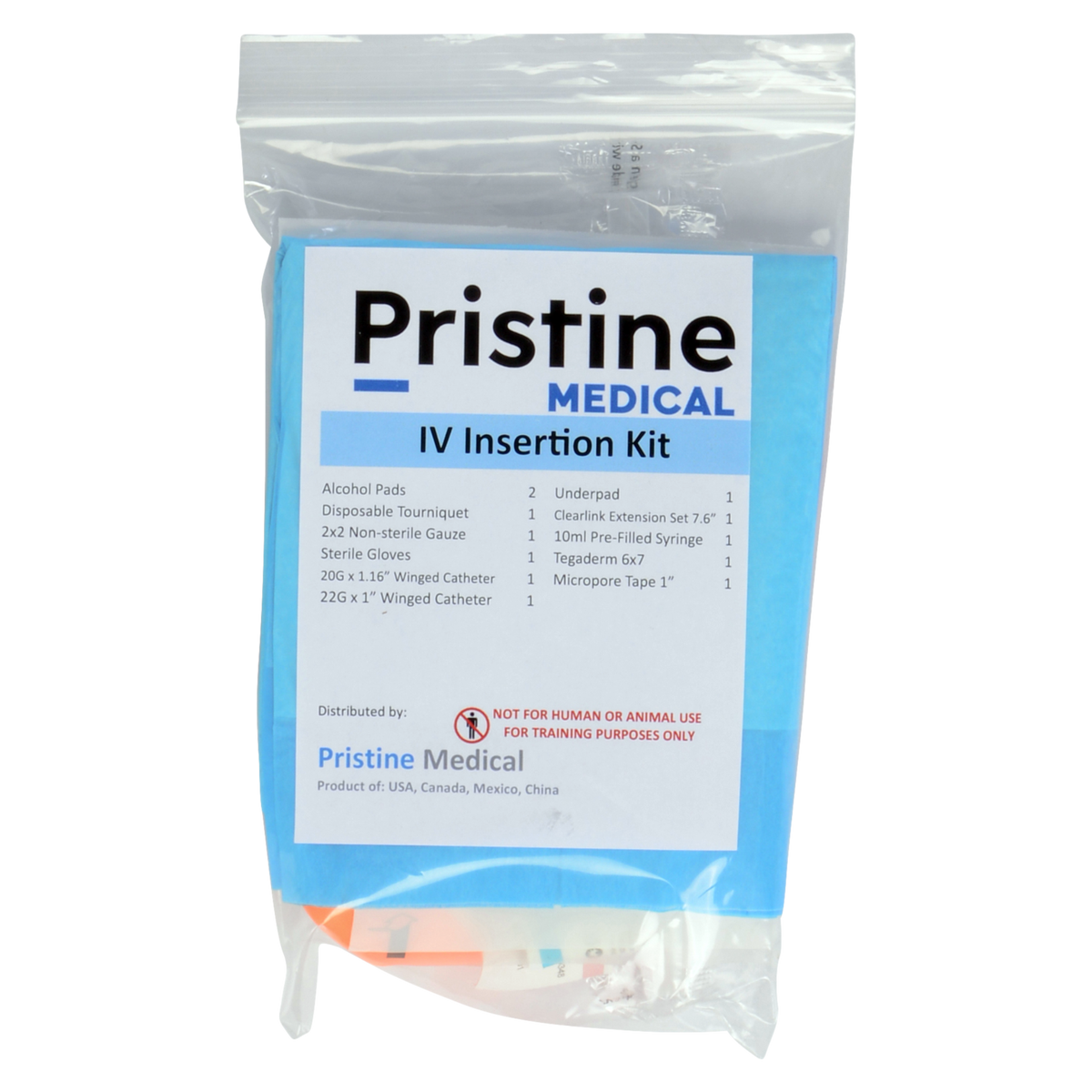Pristine Medical Standardized IV Insertion Kit