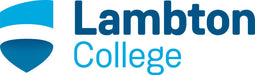 A blue abstract logo representing Lambton College is displayed against a white background.