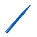 A blue, slender surgical instrument with a small loop at the tip rests on a plain white background.