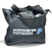 A black tote bag rests on a white surface. NORTHWESTERN POLYTECHNIC and a stylized "NP" are printed on the bag.