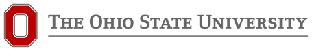 A red and gray Ohio State University logo is displayed alongside the text "The Ohio State University".