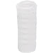 A white bandage roll sits upright against a white background.