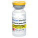 A small, clear vial with a yellow cap contains distilled water. It's labeled "Pristine Medical Simu-10ml 0.9% Sodium Chloride," for educational use only, and is a product of Canada.