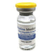 A small, clear vial containing sterile water sits against a white background. The vial is labeled “Pristine Medical Simu-Hepatitis B Vaccine Recombivax HB, 10 mcg,” and indicates it’s for educational use only.