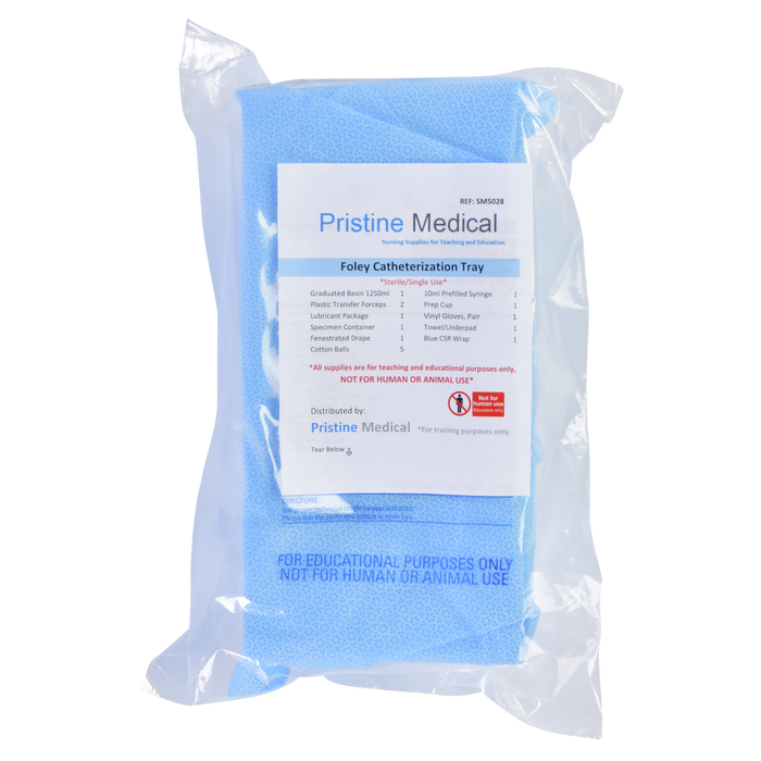 Pristine Medical Simulated Foley Catheter Tray