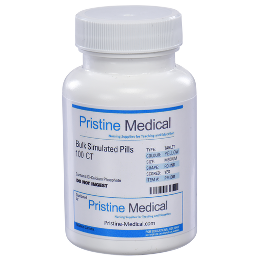 A white plastic bottle of Prime Medical brand medicine sits upright against a plain white background. The bottle displays "Prime Medical" branding and illegible smaller text detailing the contents.