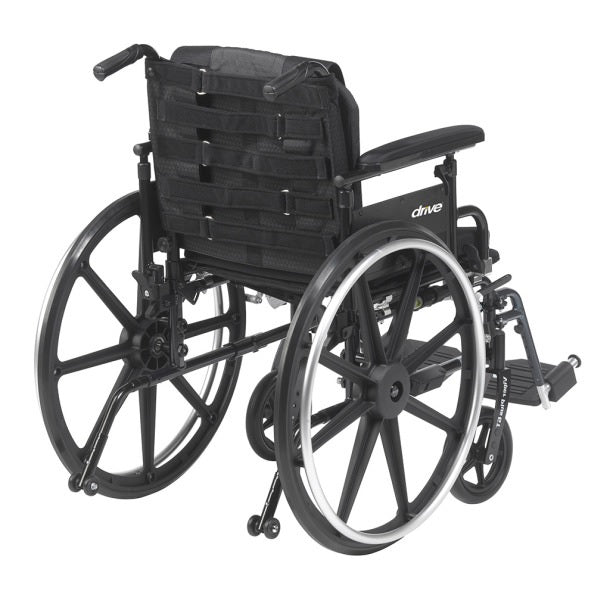 Drive Medical Wheelchair with Full Arms and Removable Swing-Away Footrest